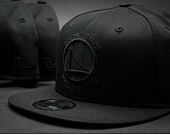 Kšiltovka New Era Black On Black Golden State Warriors Black 9FIFTY Snapback