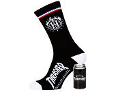 Ponožky HUF Thrasher Black