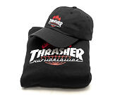 Mikina S Kapucí HUF Thrasher Tour De Stoops Black