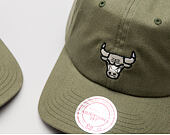 Kšiltovka Mitchell & Ness Morbido Slouch Chicago Bulls Khaki Strapback