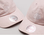 Kšiltovka Mitchell & Ness Micro Suede Slouch Detroit Red Wings Light Pink Strapback