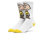 Ponožky HUF Peanuts Charlie Brown Crew White