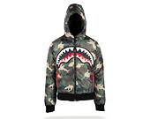 Oboustranná péřová zimní bunda Sprayground Shark Mouth Reversible Camo