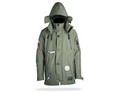 Bunda Sprayground Army Patches Parka Green