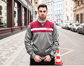 Mikina New Era Border Edge Crew Neck Philadelphia Phillies Grey/Burgundy/White