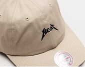 Kšiltovka Mitchell & Ness Rock Font Dad Hat Miami Heat Khaki Strapback