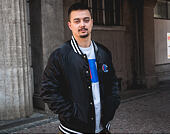 Bomber Champion Reverse Weave Black