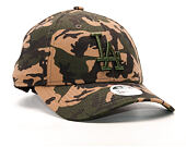 Dámská Kšiltovka New Era Seasonal Camo Los Angeles Dodgers 9FORTY Woodland Camo Strapback