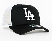 Kšiltovka New Era 9FORTY Clean Trucker Los Angeles Dodgers Snapback Black / Optic White