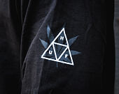 Triko S Dlouhým Rukávem HUF 420 Triple Triangle Black