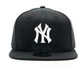 Kšiltovka New Era Linen Felt New York Yankees 9FIFTY Black Strapback