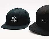 Kšiltovka HUF Apparel Cap Bar Logo Black Snapback