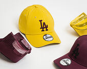 Kšiltovka New Era League Essential Los Angeles Dodgers 9FORTY Yellow/Maroon Strapback