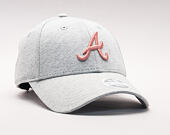 Dámská Kšiltovka New Era Jersey Essential Atlanta Braves 9FORTY Gray/Blush Strapback