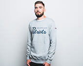 Mikina New Era Team Apparel Crewneck New England Patriots Light Grey Heather