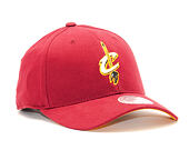 Kšiltovka Mitchell & Ness Flexfit 110 Flex-Snap Low Pro Cleveland Cavaliers Burgundy/Yellow Snapback