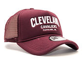Kšiltovka New Era Chainstitch Trucker Cleveland Cavaliers 9FORTY Maroon/White Snapback