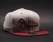 Kšiltovka New Era The Lounge Philadelphia Phillies 9FIFTY Gray/Cardinal Snapback