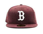 Kšiltovka New Era Seasonal Heather Boston Red Sox 59FIFTY Heather Maroon/White