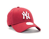 Dámská Kšiltovka New Era Essential New York Yankees 9FORTY Carmine/White Strapback
