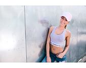 Dámská Kšiltovka New Era Oxford A Frame Trucker Los Angeles Dodgers 9FORTY Pink/White Snapback