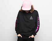 Triko S Dlouhým Rukávem HUF Night Call Triple Triangle Black