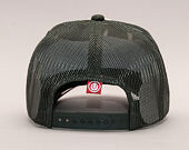 Kšiltovka UPFRONT Truth Canvas Baseball Trucker Cap Off White/ Army Green Snapback