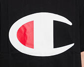 Triko Champion Crewneck T-Shirt Huge Logo Black