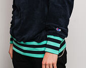 Mikina Champion Crewneck Sweatshirt Classic Logo Navy/Green