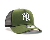 Kšiltovka New Era  League Essential New York Yankees 9FORTY A-FRAME TRUCKER  Rifle Green / Optic Whi
