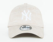 Kšiltovka New Era Engineered Fit New York Yankees 9FORTY Strapback Stone / Optic White