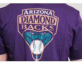 Triko New Era Coast 2 Coast Chest Tee Arizona Diamondbacks Purple
