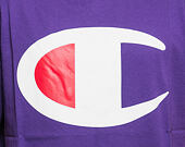 Triko Champion Crewneck T-Shirt Huge Logo Purple