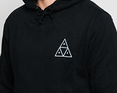 Mikina HUF Essentials Triple Triangle Hoodie Black
