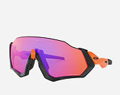 Sluneční Brýle Oakley Flight Jacket Matte Black/Neon Orange Prizm Trail OO9401-0437