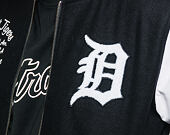 Bunda New Era Post Gradual Pack Varsity Jacket Detroit Tigers Black/White