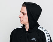 Mikina Kappa Banda Arit Slim Black/White