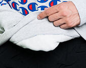 Mikina Champion Crewneck Sweatshirt All Over Logo Grey