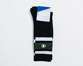 Ponožky Champion 1PP Crew Socks Black/Grey/Green