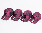 Kšiltovka New Era 9FORTY Camo New York Yankees Maroon Camo/Black Strapback