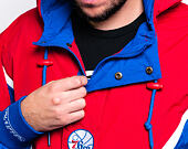 Bunda Mitchell & Ness Philadelphia 76ers Half Zip Anorak Jacket Blue/Red