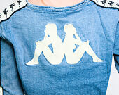 Dámský Crop Top Kappa Banda Bersy Blue/Light Cobalt/Light Beige