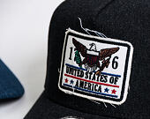 Kšiltovka New Era 9FORTY A-Frame USA Denim Black Snapback