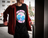 Triko Pink Dolphin Club Crest Tee Black