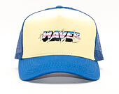 Kšiltovka Pink Dolphin Electric Waves Trucker Yellow Snapback