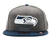 Kšiltovka New Era 9FIFTY Seattle Seahawks Grey Heather/OTC Snapback