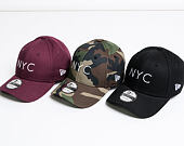 Kšiltovka New Era 9FORTY NYC Maroon/White Strapback