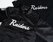 Bunda New Era Oakland Raiders Satin Coaches Jacket Black