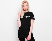 Dámské Prodloužené Triko Champion Crewneck T-Shirt Black 111237 KK001