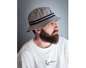 Klobouk Kangol Stripe Lahinch Grey